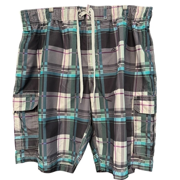 Kanu Surf Other - Kanu Surf Plaid Board Shorts Swim Trunks Men’s XXL